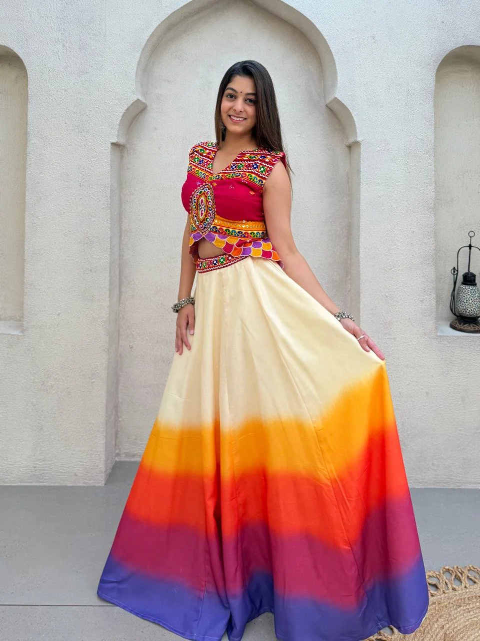 Navratri Collection Lehenga Choli for Women in Multicolour