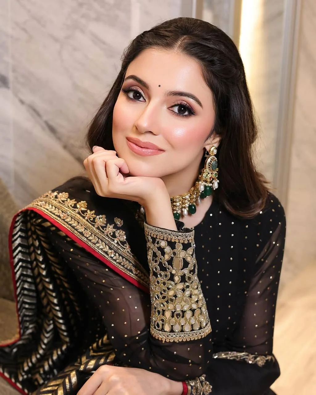 Premium Readymade Luxury Anarkali Suit Set for Women in Black — photo 8 of 10