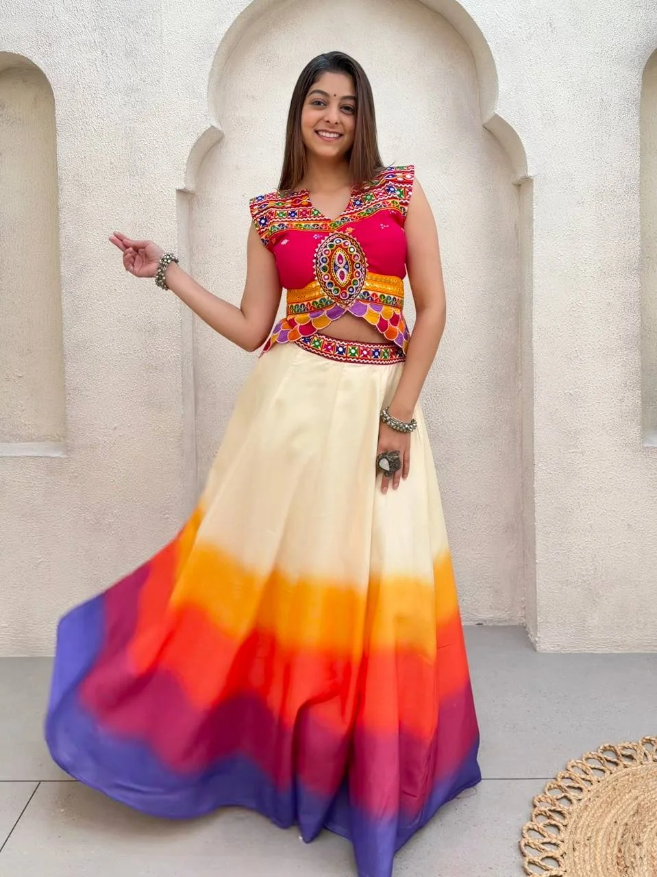Navratri Collection Lehenga Choli for Women in Multicolour — photo 3 of 10