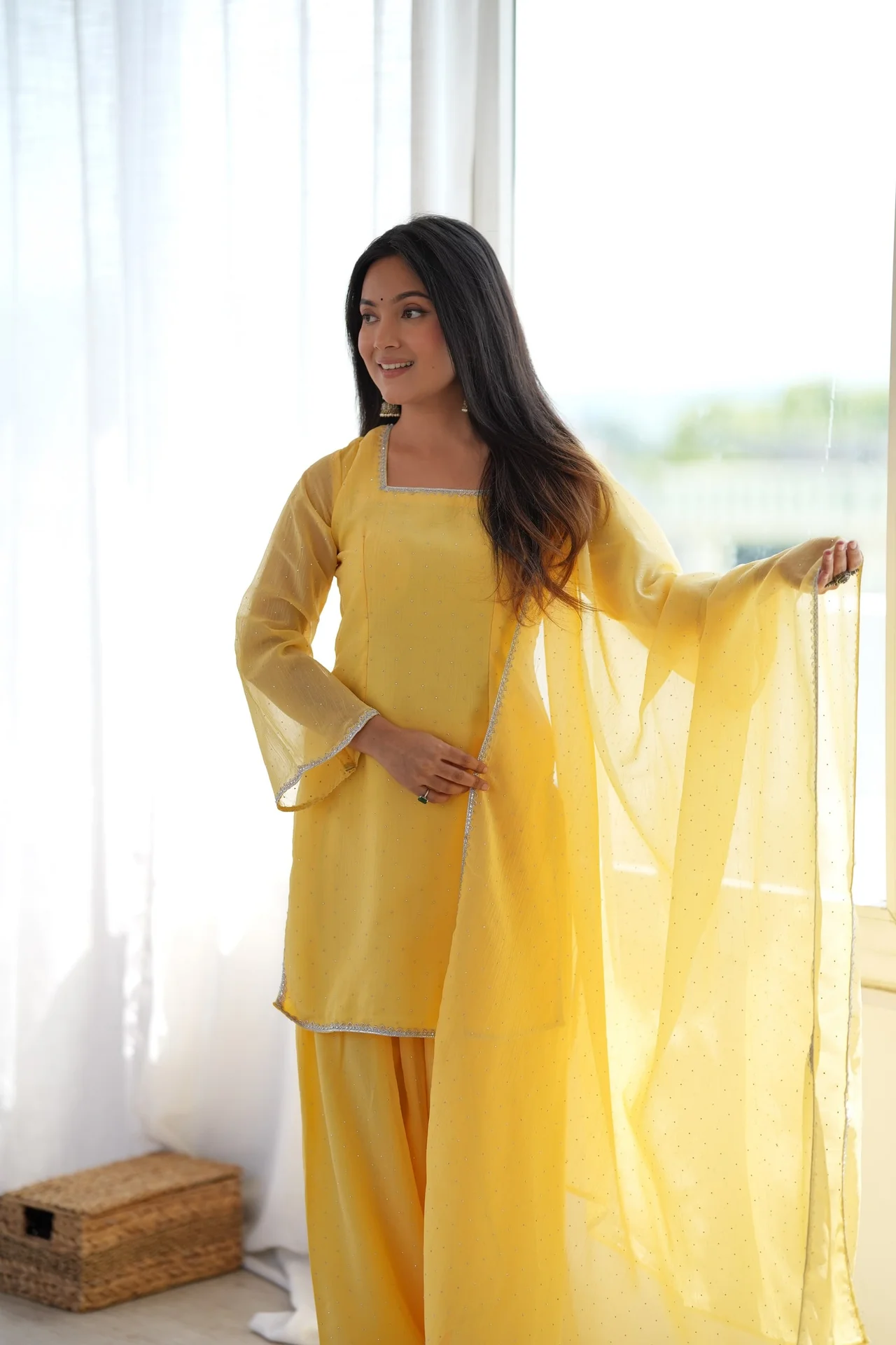 Special Farshi Salwar Suit Set in Yellow — photo 5 of 8
