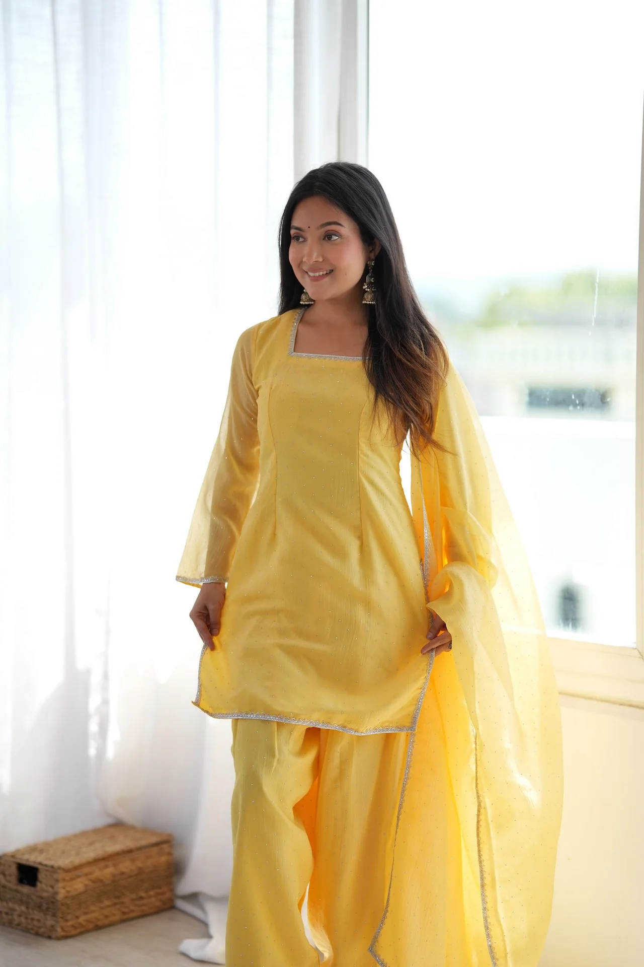 Special Farshi Salwar Suit Set in Yellow — photo 6 of 8