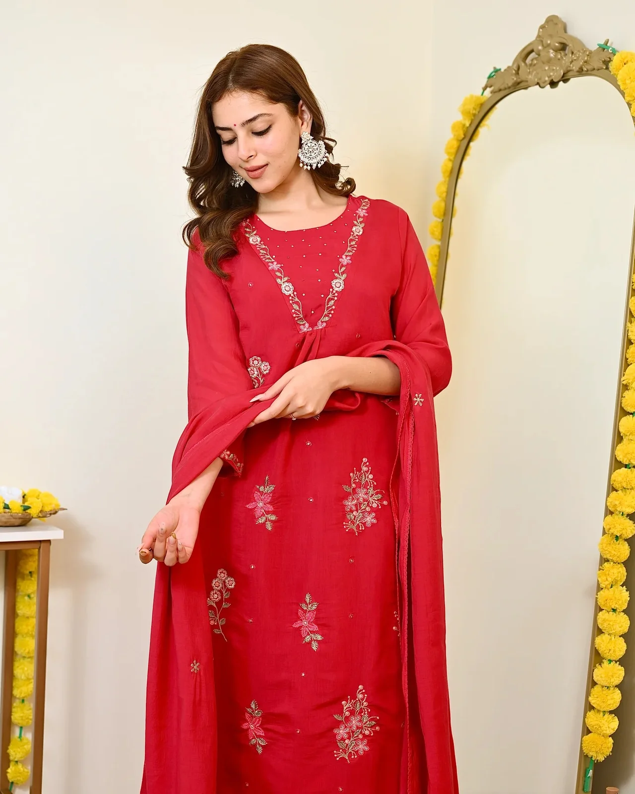 Premium Embroidered Kurta Pant Set with Dupatta — photo 5 of 5